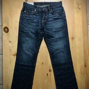Abercrombie & Fitch Men’s Classic Straight Jeans – 31x30, Dark Blue Wash